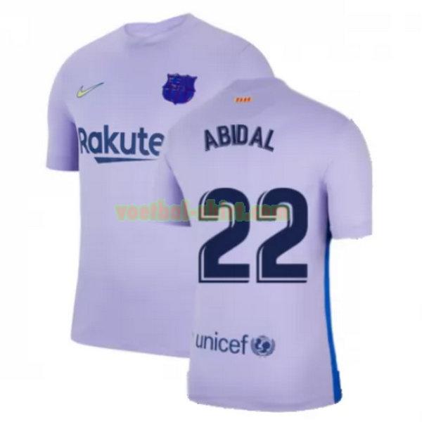abidal 22 barcelona uit shirt 2021 2022 geel mannen