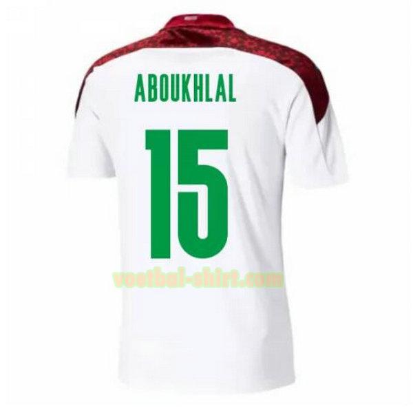 aboukhlal 15 marokko uit shirt 2020-2021 wit mannen