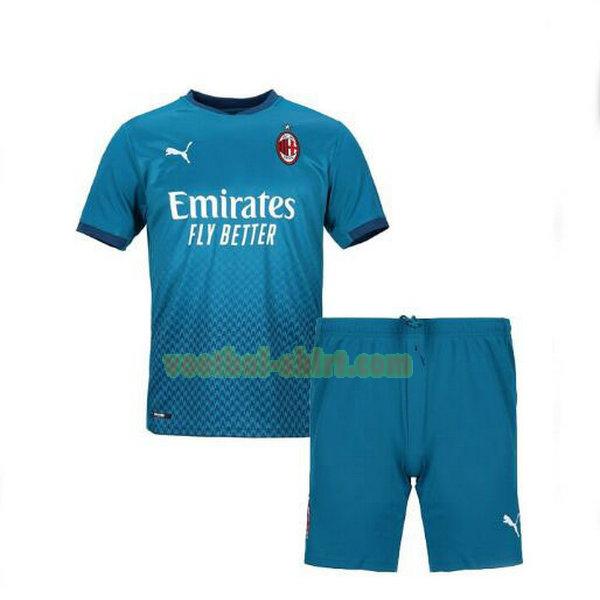 ac milan 3e shirt 2020-2021 blauw kinderen