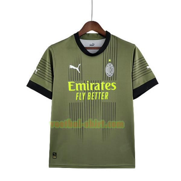 ac milan 3e shirt 2022 2023 thailand groen mannen