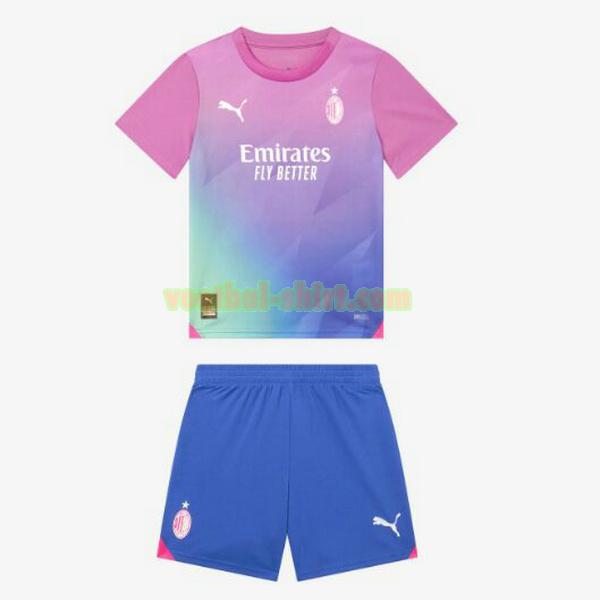 ac milan 3e shirt 2023 2024 purple kinderen