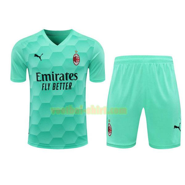 ac milan doelman shirts+pantalón 2021 groen mannen