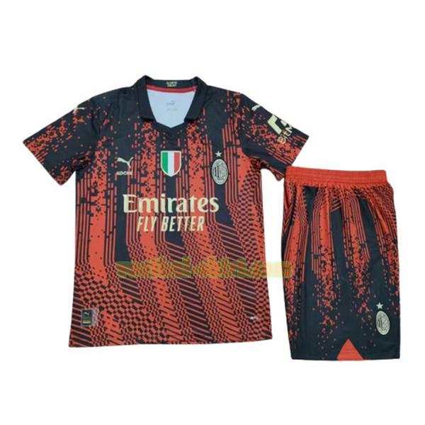 ac milan fourth shirt 2022 2023 rood kinderen