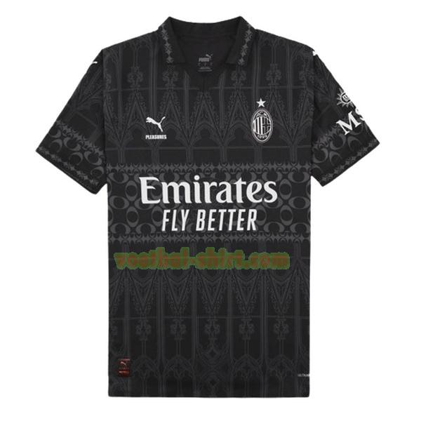 ac milan fourth shirt 2023 2024 thailand zwart mannen