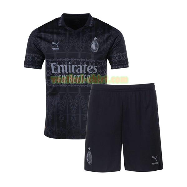 ac milan fourth shirt 2024 2025 zwart kinderen
