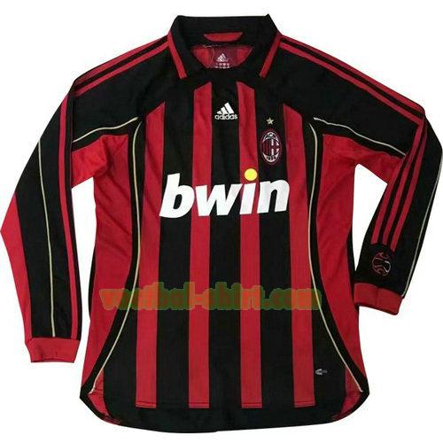 ac milan lange mouwen thuis shirt 2006 2007 mannen