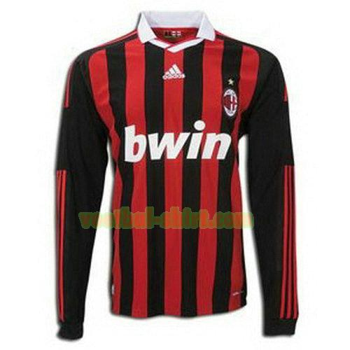 ac milan lange mouwen thuis shirt 2009 2010 mannen