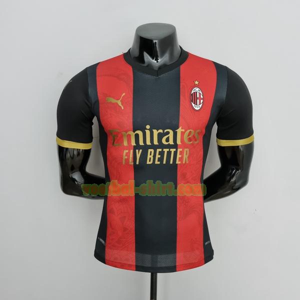 ac milan player special edition shirt 2022 2023 rood zwart mannen