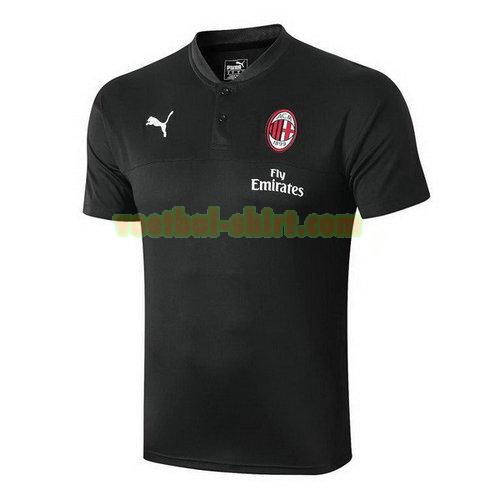 ac milan poloshirt 2019-2020 zwart mannen