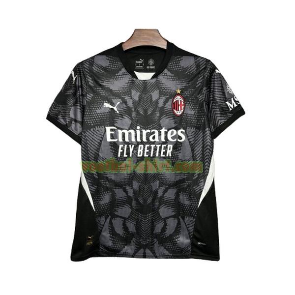 ac milan portera shirt 2024 2025 thailand zwart mannen