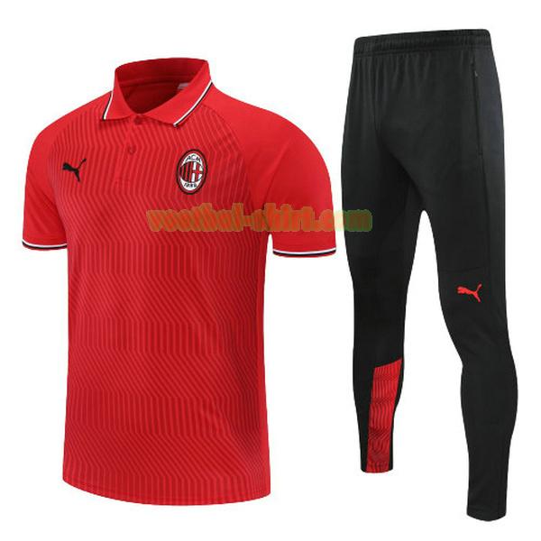 ac milan set polo 2022 rood mannen