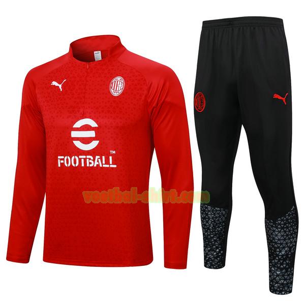 ac milan set trainingspak 2023 2024 rood mannen