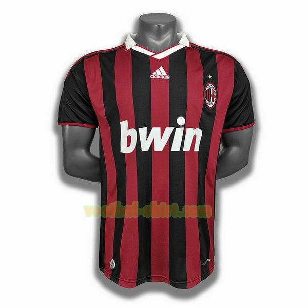 ac milan thuis player shirt 2009 2010 rood mannen