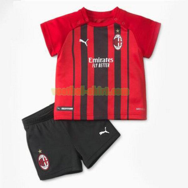 ac milan thuis shirt 2021 2022 rood kinderen