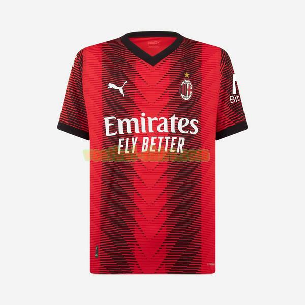 ac milan thuis shirt 2023 2024 rood mannen