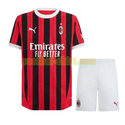 ac milan thuis shirt 2024 2025 rood kinderen