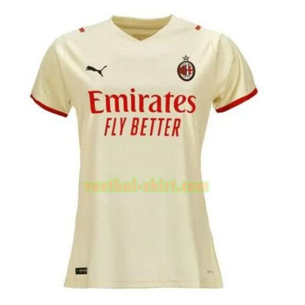 ac milan uit shirt 2021 2022 wit dames