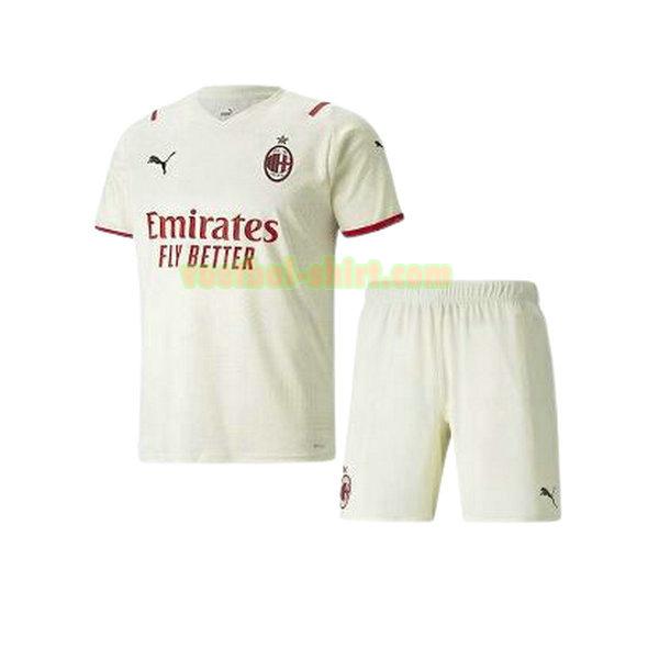 ac milan uit shirt 2021 2022 wit kinderen