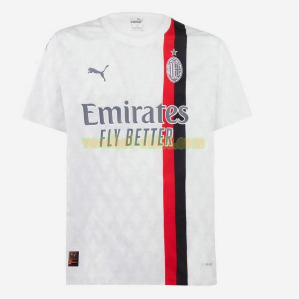 ac milan uit shirt 2023 2024 thailand wit mannen