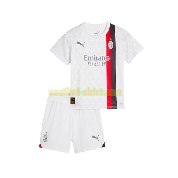 ac milan uit shirt 2023 2024 wit kinderen