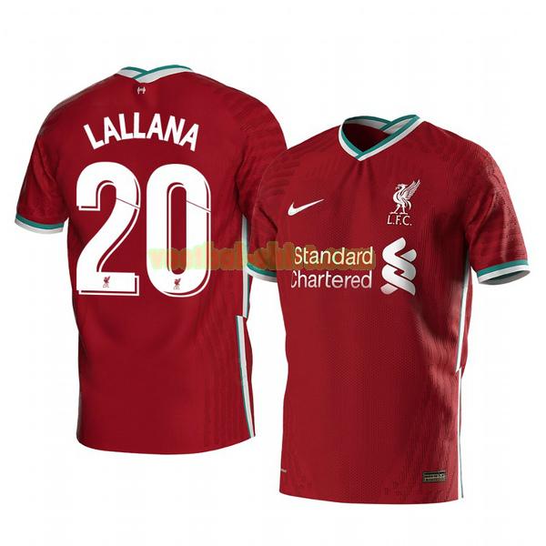 adam lallana 20 liverpool thuis shirt 2020-2021 mannen