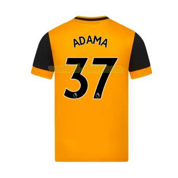 adama 37 wolves thuis shirt 2020-2021 geel mannen