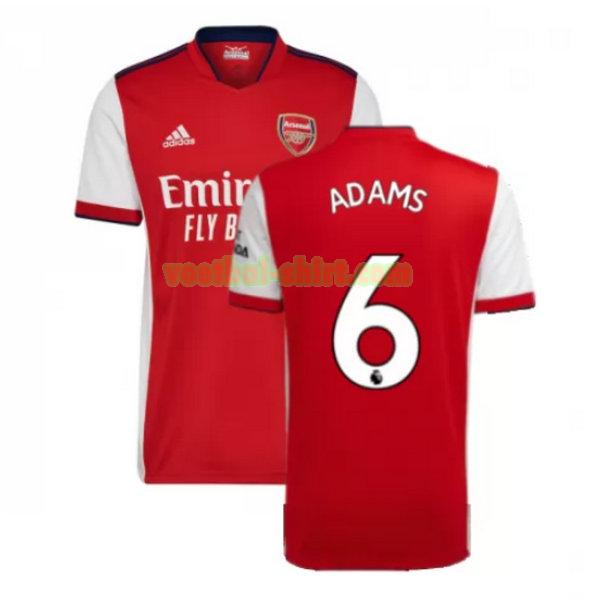 adams 6 arsenal thuis shirt 2021 2022 rood mannen