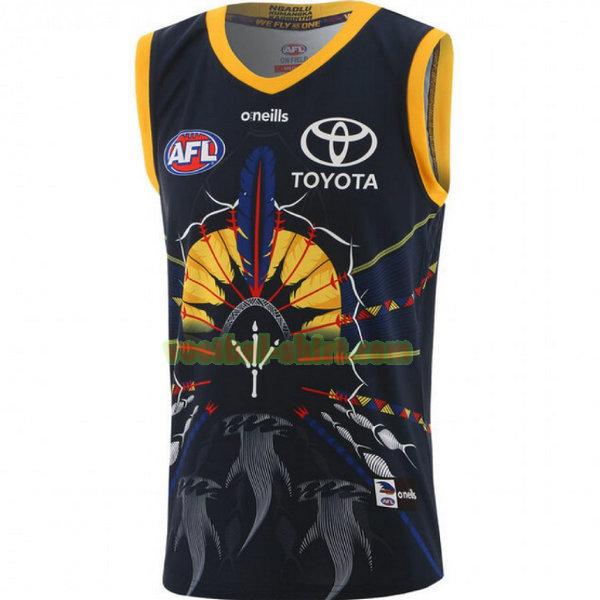 adelaide crows indigenous guernsey shirt 2021 blauw mannen