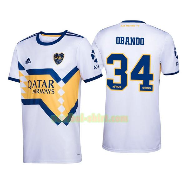 agustin obando 34 boca juniors uit shirt 2020-2021 mannen