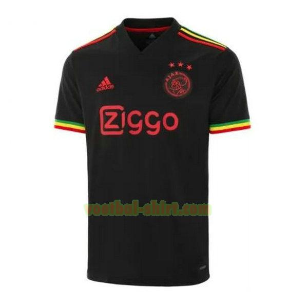 ajax 3e shirt 2021 2022 thailand zwart mannen