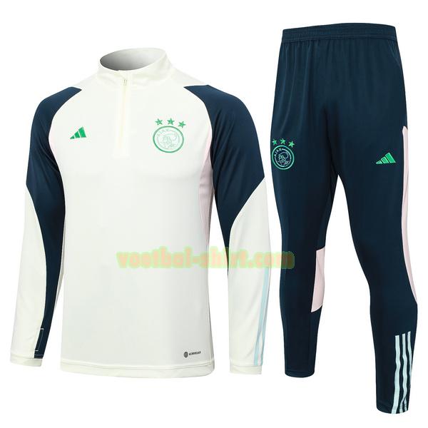 ajax set trainingspak 2023 24 groen blauw mannen