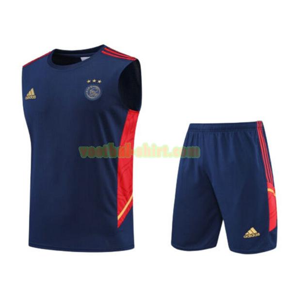 ajax set vest 2022 2023 blauw mannen