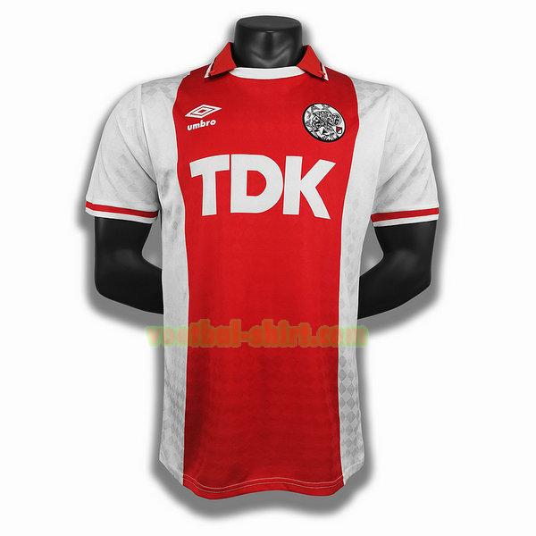 ajax thuis player shirt 1990 rood mannen