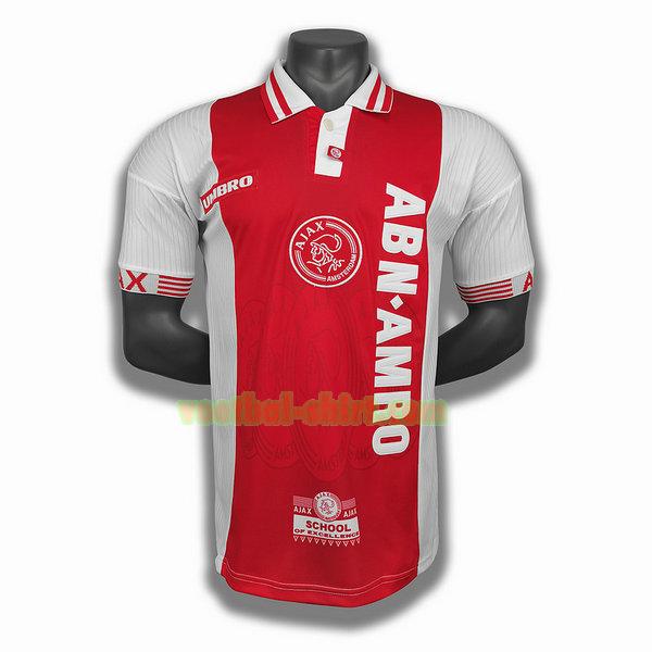 ajax thuis player shirt 1997 98 rood mannen