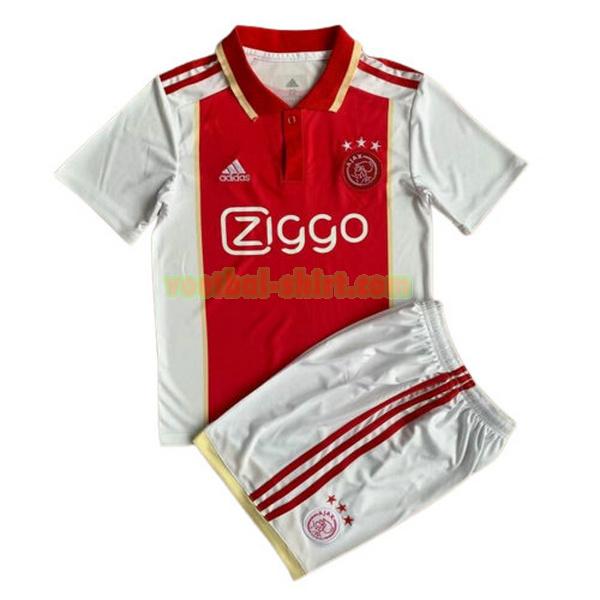 ajax thuis shirt 2022 202 rood wit kinderen