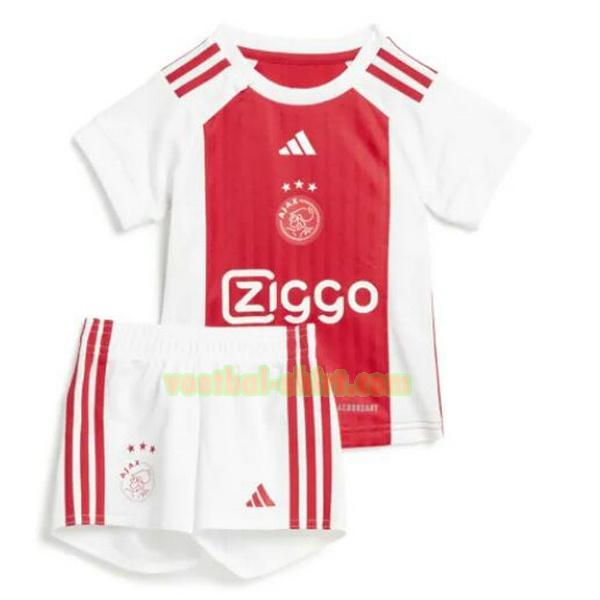 ajax thuis shirt 2023 2024 rood wit kinderen