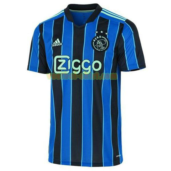 ajax uit shirt 2021 2022 blauw mannen