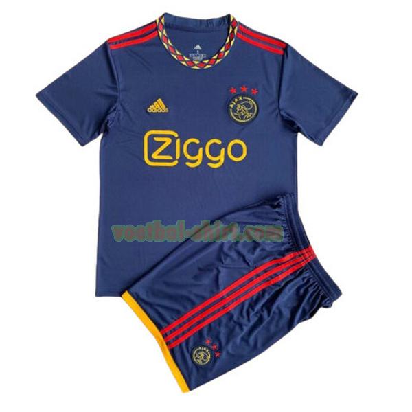 ajax uit shirt 2022 202 blauw kinderen