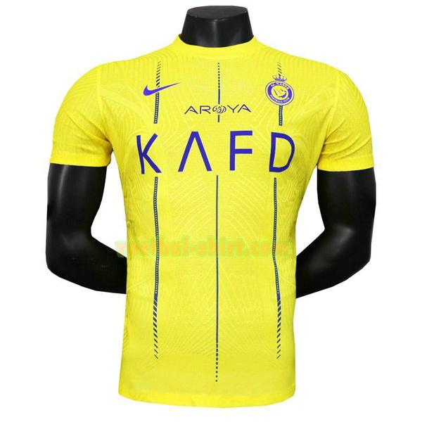 al-nassr fc player thuis shirt 2023 2024 geel mannen