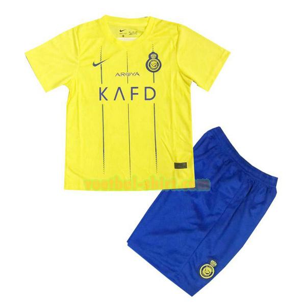 al-nassr fc thuis shirt 2023 2024 geel kinderen