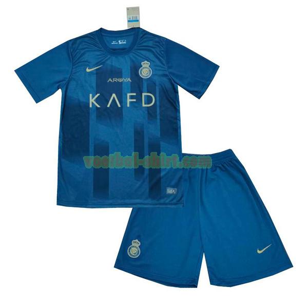 al-nassr fc uit shirt 2023 2024 blauw kinderen