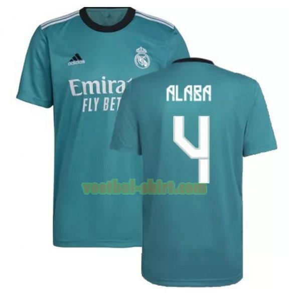 alaba 4 real madrid 3e shirt 2021 2022 groen mannen