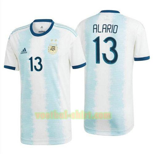 alario 13 argentinië thuis shirt 2020 mannen