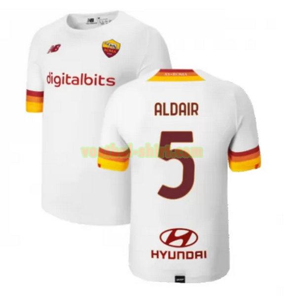 aldair 5 as roma uit shirt 2021 2022 wit mannen