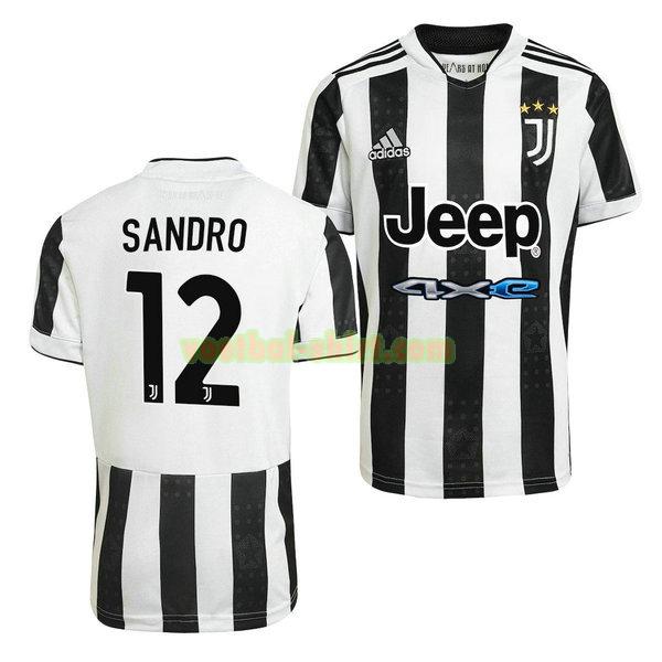 alex sandro 12 juventus thuis shirt 2021 2022 zwart wit mannen