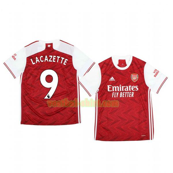 alexandre lacazette 9 arsenal thuis shirt 2020-2021 mannen
