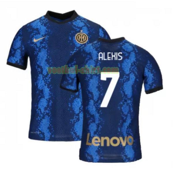 alexis 7 inter milan thuis shirt 2021 2022 blauw mannen