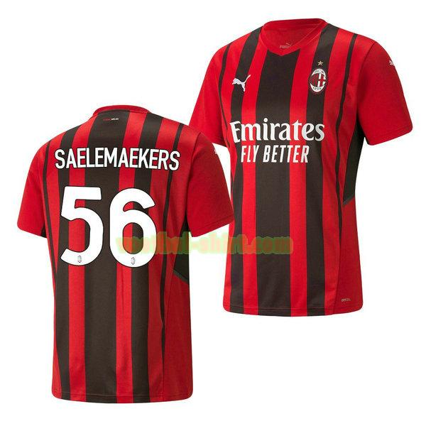 alexis saelemaekers 56 ac milan thuis shirt 2021 2022 rood mannen