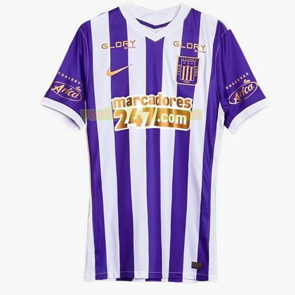 alianza lima thailand 3e shirt 2022 2023 purple wit mannen