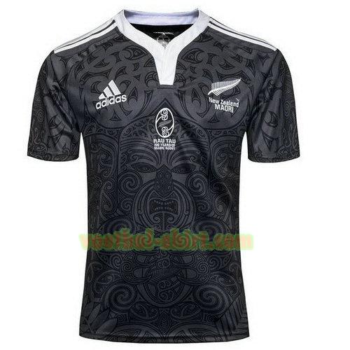 all blacks rugby shirt 100th zwart mannen